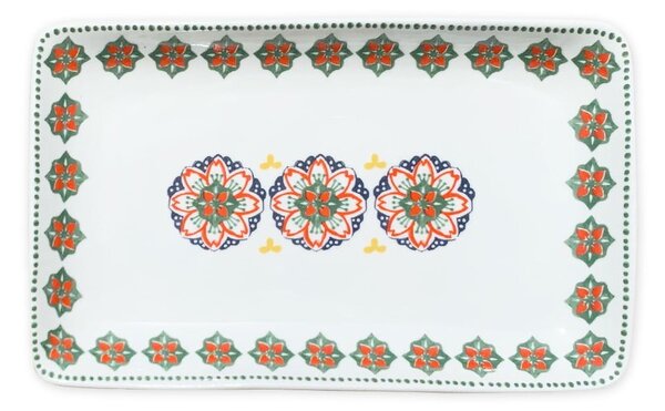 Porcelánový servírovací tanier Villa Altachira Gardeny, 20 x 12 cm