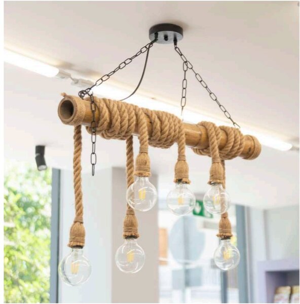 ACA DECOR Závesné lanové svietidlo MERLIN max. 6x40W/E27/230V/IP20