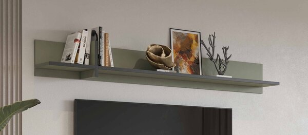 PROFI obývacia stena CROSS zelená borovica-čierna