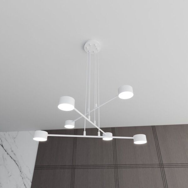 Luster na lanku MODUS 6xGX53/10W/230V biela