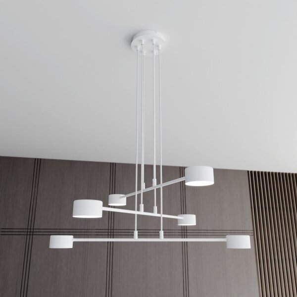 Luster na lanku MODUS 6xGX53/10W/230V biela