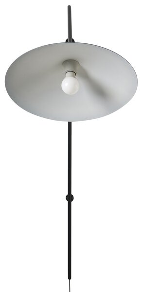 Nástenná lampa čierna kovová nastaviteľné tienidlo moderný industriálny štýl obývacia izba spálňa