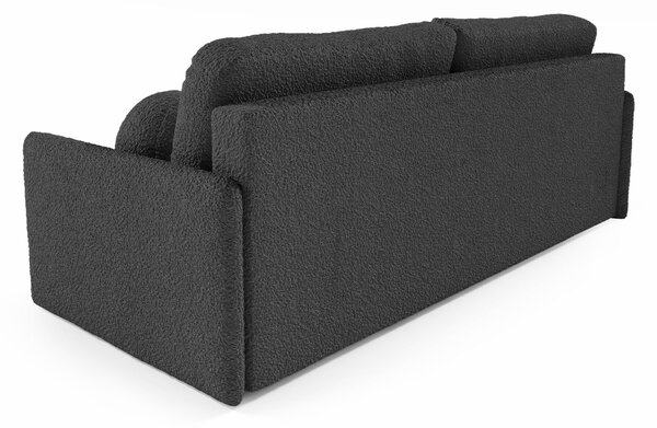 Rozkladacia pohovka s úložným priestorom Glove - tmavosivá