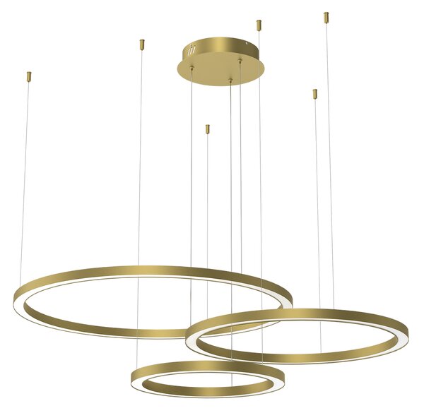 Závesné LED svietidlo Galaxia, 3x LED 85w, 3500k, g