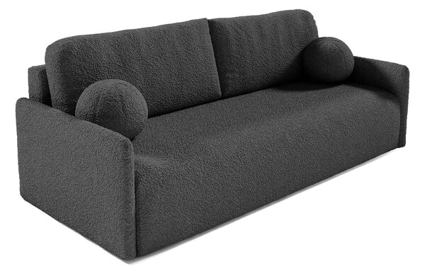 Rozkladacia pohovka s úložným priestorom Glove - tmavosivá