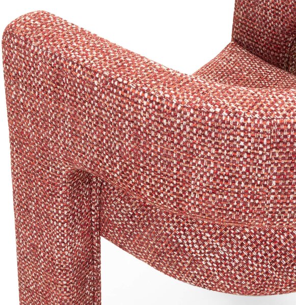 Červené dizajnové kreslo ALPAH SILENCIO Magic Velvet 2229