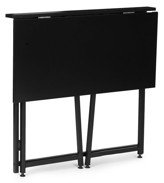 ModernHome Skladací počítačový stôl 80x45 cm, čierny ModernHome