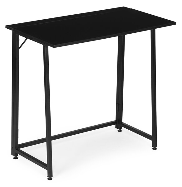 ModernHome Skladací počítačový stôl 80x45 cm, čierny ModernHome