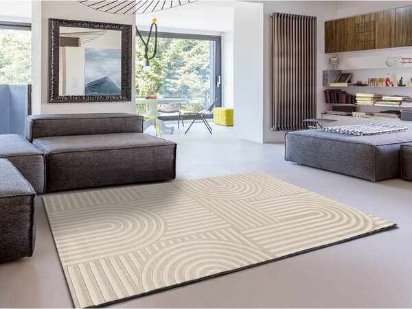 Krémovobiely koberec 133x190 cm Zen – Universal