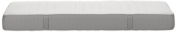 Penový matrac biely a sivý polyester 80 x 200 cm stredne tvrdý snímateľný poťah so zipsom