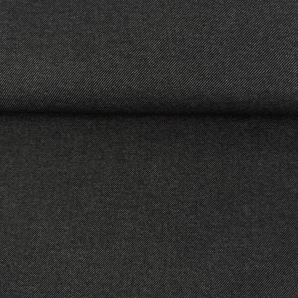 Metráž Riflovina Jeans Jersey - Čierna