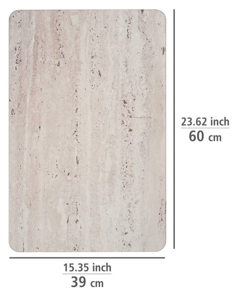 Svetlohnedá kúpeľňová predložka z kremeliny 39x60 cm Puna – Wenko