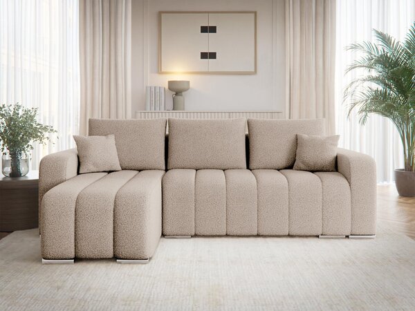 Mirjan24 Rohová sedačka s funkciou spania Wiator Boucle, Dostupné poťahy: Lambi 08 5903211482342