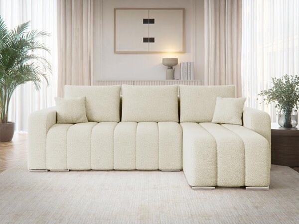 Mirjan24 Rohová sedačka s funkciou spania Wiator Boucle, Dostupné poťahy: Lambi 08 5903211482342