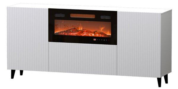 Mirjan24 Skrinka s krbom 180 Sinenko, Farby: biela / biela + čierna, Krb: čierny 5903211138645