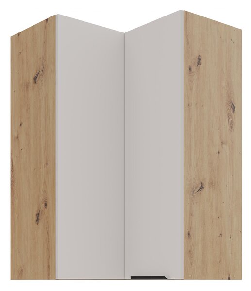 NovýNábytok.sk Horná rohová kuchynská skrinka Sayla 60x60 GN-90 2F (90°) (kašmír + dub artisan). Vlastná spoľahlivá doprava až k Vám domov. 1121431