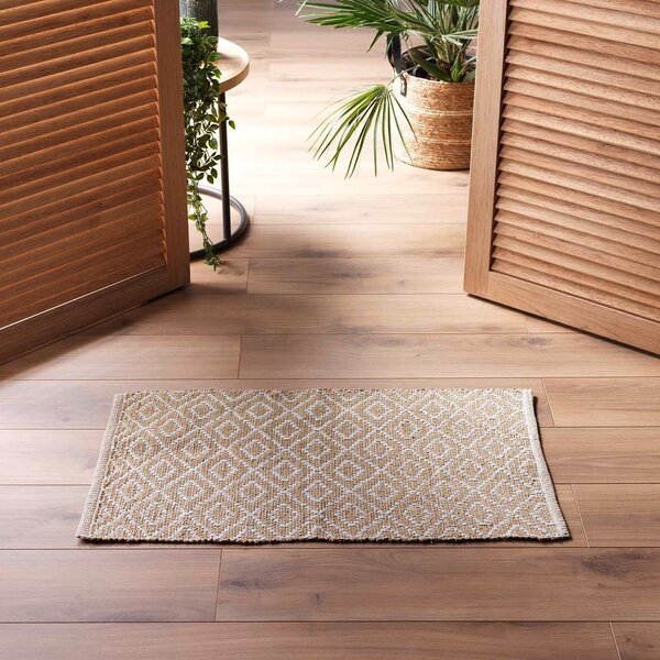 Béžový prateľný koberec 50x80 cm Lazaro – douceur d'intérieur
