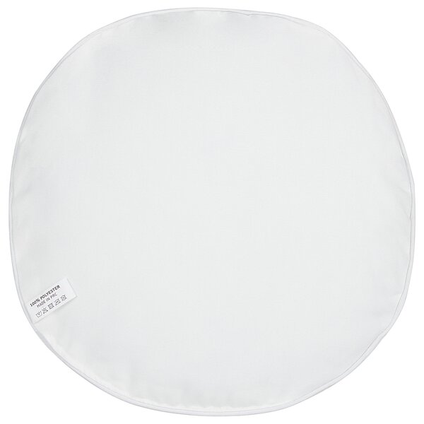 Sada 2 záhradných vankúšov čierna polyester ⌀ 40 cm okrúhla motív vtákov moderný štýl vonkajšie dekorácie vodoodolné