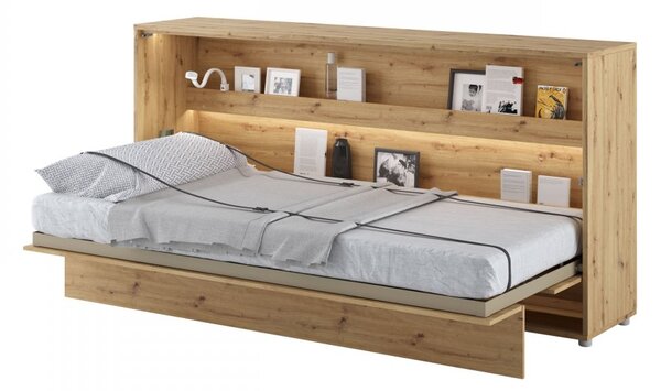 Mirjan24 Sklápacia posteľ BC-06 90x200 Bed Concept, Farby: dub artisan, Rozmer postele: 90x200, LED svetlo s USB: bez LED svetla s USB, Vnútorné osvetlenie pod policami: bez osvetlenia políc 5902928397246