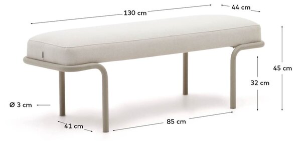 Béžová lavica Compo – Kave Home