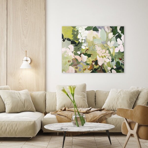 Obraz s ručne maľovanými prvkami 90x118 cm Green Garden – Malerifabrikken