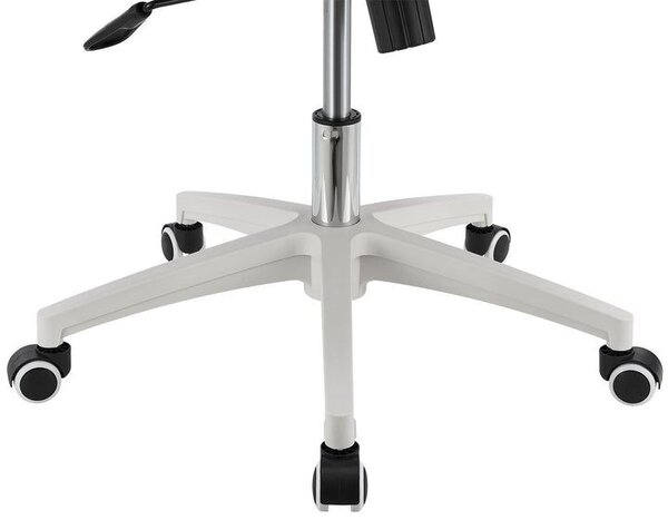 Ergonomická kancelárska stolička, sivá/biela, sieťovina
