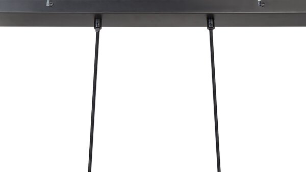 Závesná lampa mosadzná kovová železná základňa 4 tienidlá svetlá doplnky osvetlenie obývacia izba jedáleň