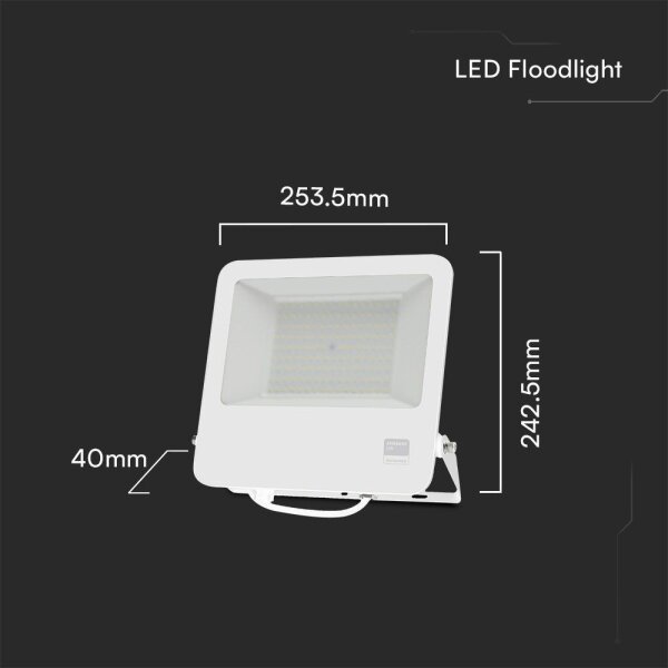 LED Reflektor SAMSUNG CHIP LED/100W/230V 6400K IP65 biela