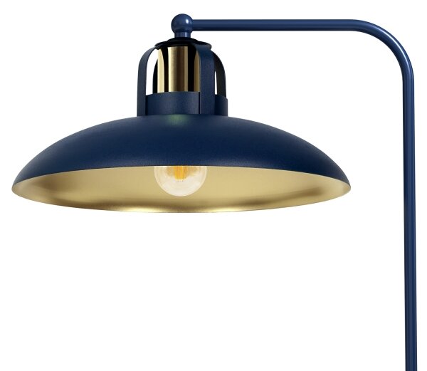 Stolná lampa FELIX 1xE27/60W/230V modrá