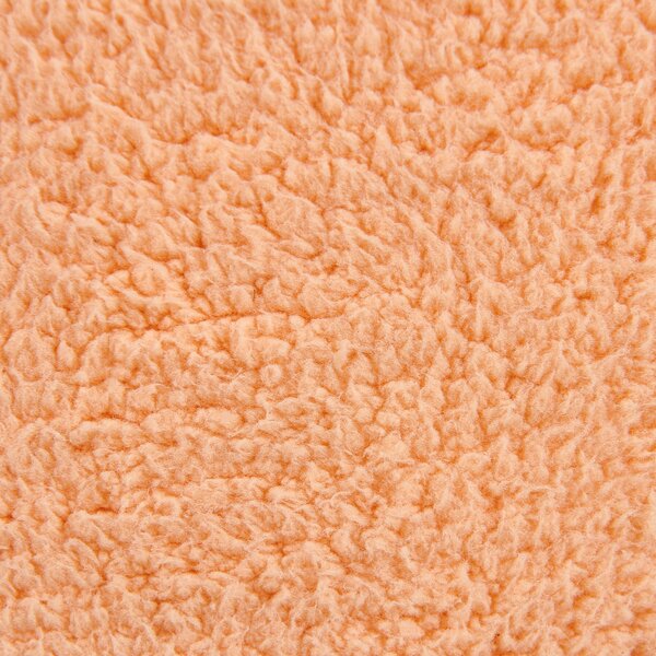 Puf oranžový polyester 40 x 40 x 40 cm štvorcový tvar bez vzoru jednofarebná taburetka podnožka moderný štýl obývačka spálňa
