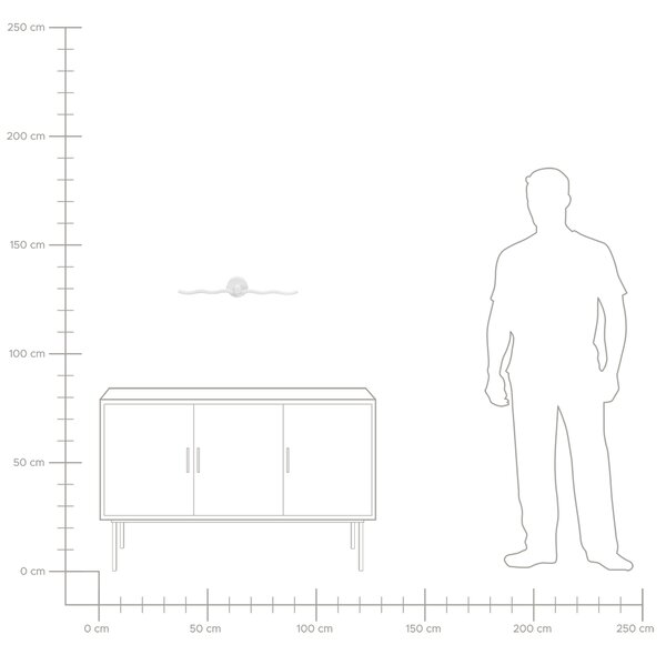 Obrazové a zrkadlové LED svietidlo biele kovové 55 cm spálňa obývacia izba kúpeľňa zrkadlová lampa moderný minimalistický dizajn