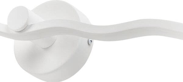 Obrazové a zrkadlové LED svietidlo biele kovové 55 cm spálňa obývacia izba kúpeľňa zrkadlová lampa moderný minimalistický dizajn