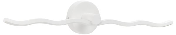 Obrazové a zrkadlové LED svietidlo biele kovové 55 cm spálňa obývacia izba kúpeľňa zrkadlová lampa moderný minimalistický dizajn