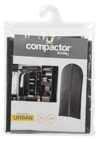 Čierny závesný obal na šaty Compactor Dress Bag