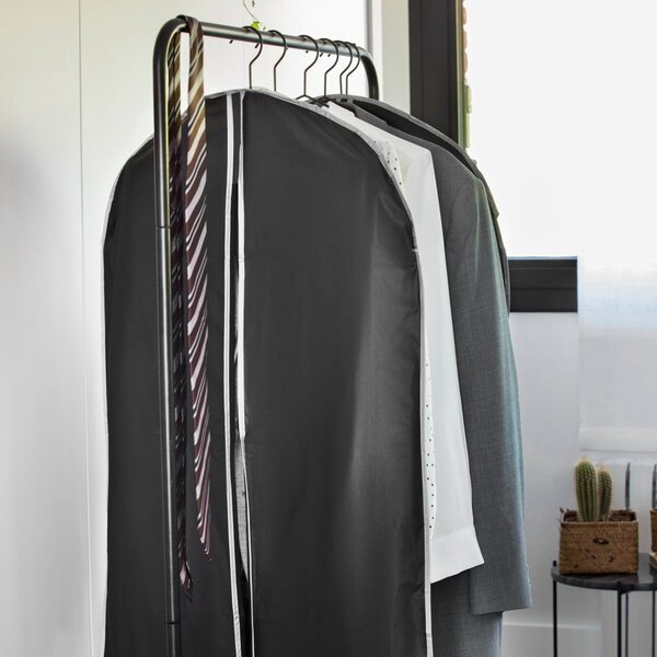 Čierny závesný obal na šaty Compactor Dress Bag