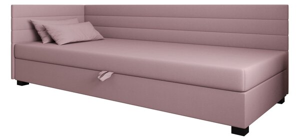 Čalúnená posteľ 80x195 KASANDRA PLUS 1 s úložným priestorom - ružová