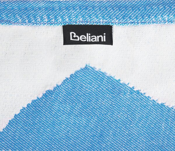 Deka modrá akryl polyester 130 x 170 cm prikrývka na posteľ kvetinový vzor strapce obývačka spálňa
