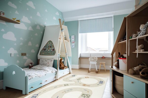 Koberec Esme Kids C6241A krémový / biely