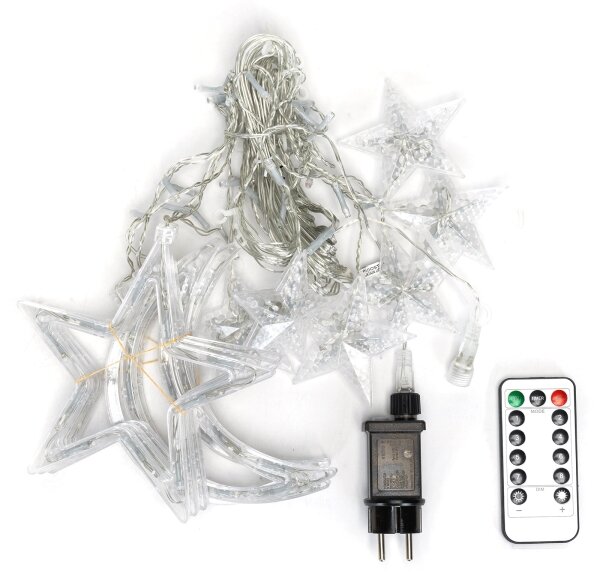 Aigostar - LED vonkajšia vianočná reťaz 120xLED/6W/230V/8 funkcií 3x0,6m IP44 teplá bielaDO