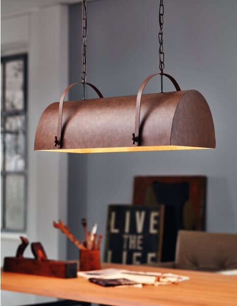 Eglo 49687 - Luster na reťazi DEERHURST 2xE27/60W/230V