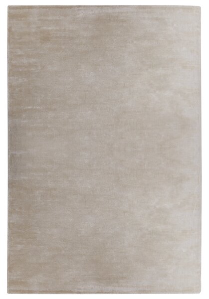 Koberec svetlobéžový viskóza 200 x 300 cm všívaný nízky vlas moderný štýl obývacia izba