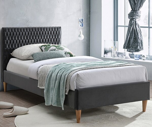 AMI nábytok Čalúnená posteľ Azarro Velvet 90x200 cm