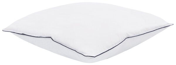 Vankúš na spanie biely bavlna japara 80 x 80 cm polyesterová výplň vysoký profil