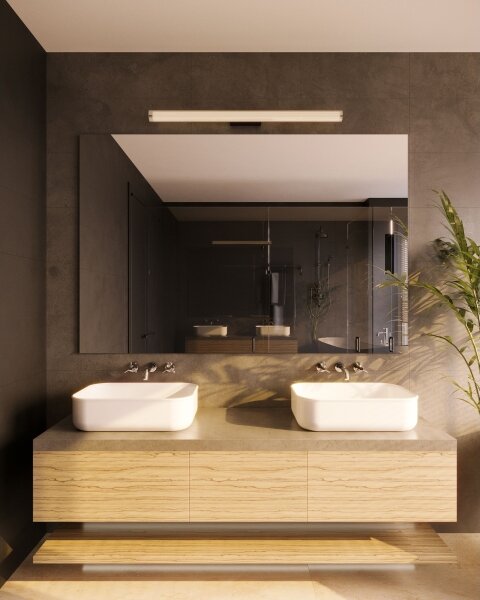 MAXLIGHT W0365 -LED Kúpeľňové nástenné svietidlo FAYETTE LED/12W/230V IP44 čierna
