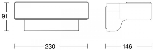 STEINEL 87562 -LED Vonkajšie nástenné svietidlo so senzorom L 810 SC LED/9,8W/230V