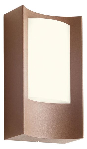 Redo 90484 - LED Vonkajšie nástenné svietidlo WARP LED/8W/230V 3000K IP44 hnedá