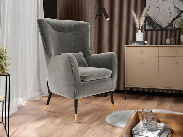 Mirjan24 Čalúnené kreslo Arisean, Dostupné poťahy: Magic Velvet 2258 5903211173479
