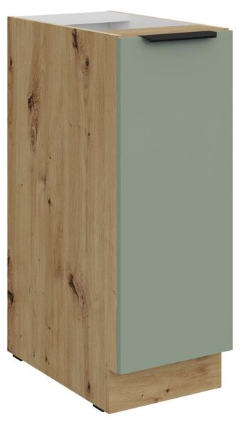 Kondela Dolná kuchynská skrinka s výsuvným košom Arsany 30 D Cargo BB - aquamarine / dub artisan