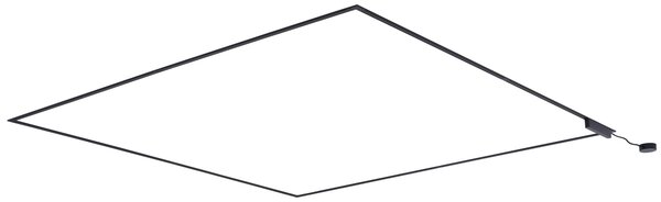 Moderný koľajnicový systém čierny 1-fázový 800 cm - Magnetic