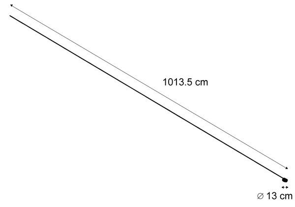 Moderný koľajnicový systém osvetlenia čierny 1-fázový 1000 cm s okrúhlym zdrojom napájania - Magnetic